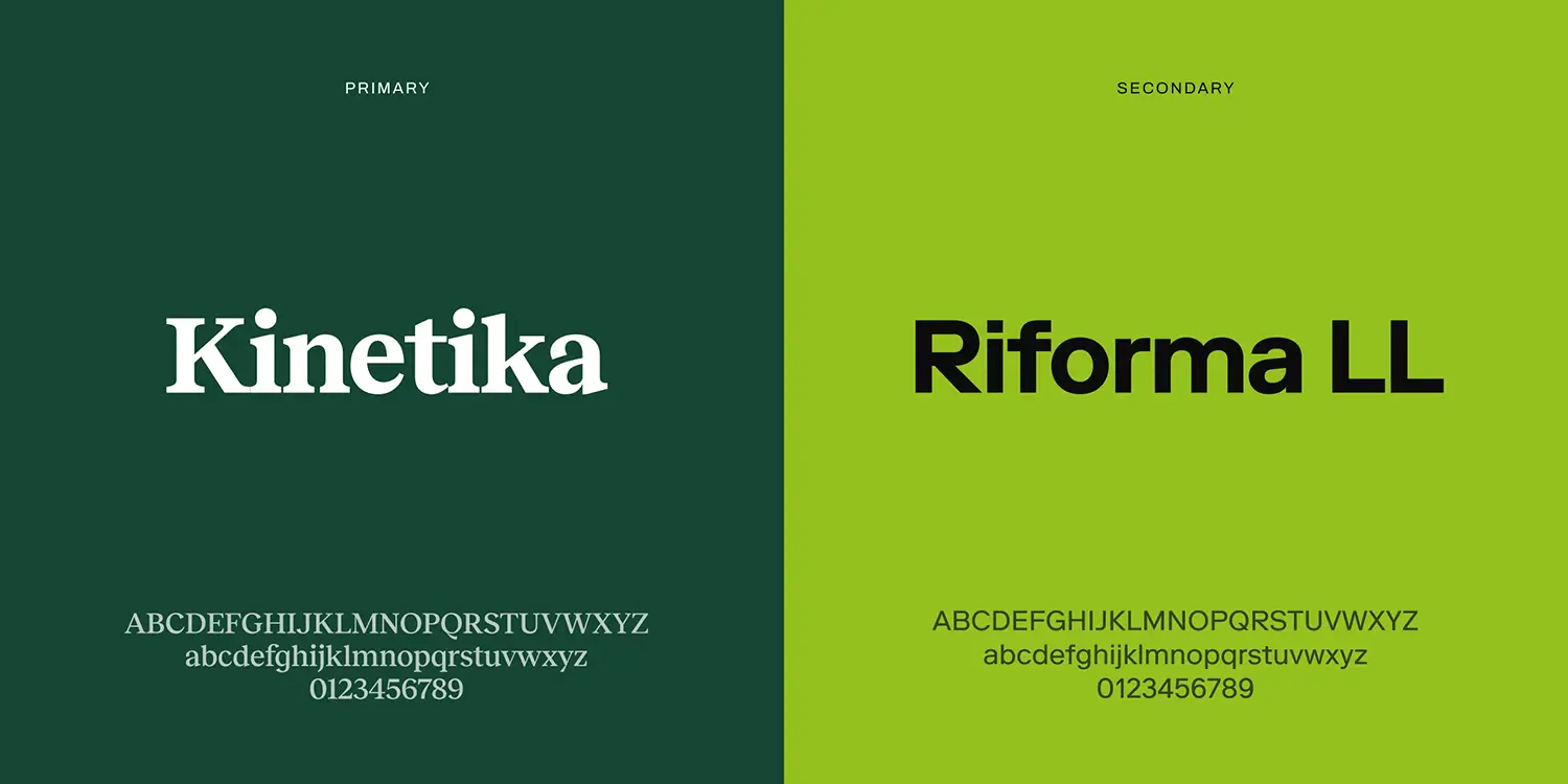 Invest International brand guidelines typography
